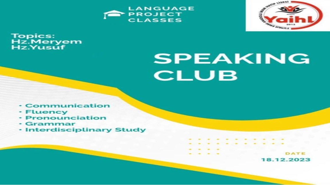 DİL PROJE SPEAKING CLUB ETKİNLİĞİ