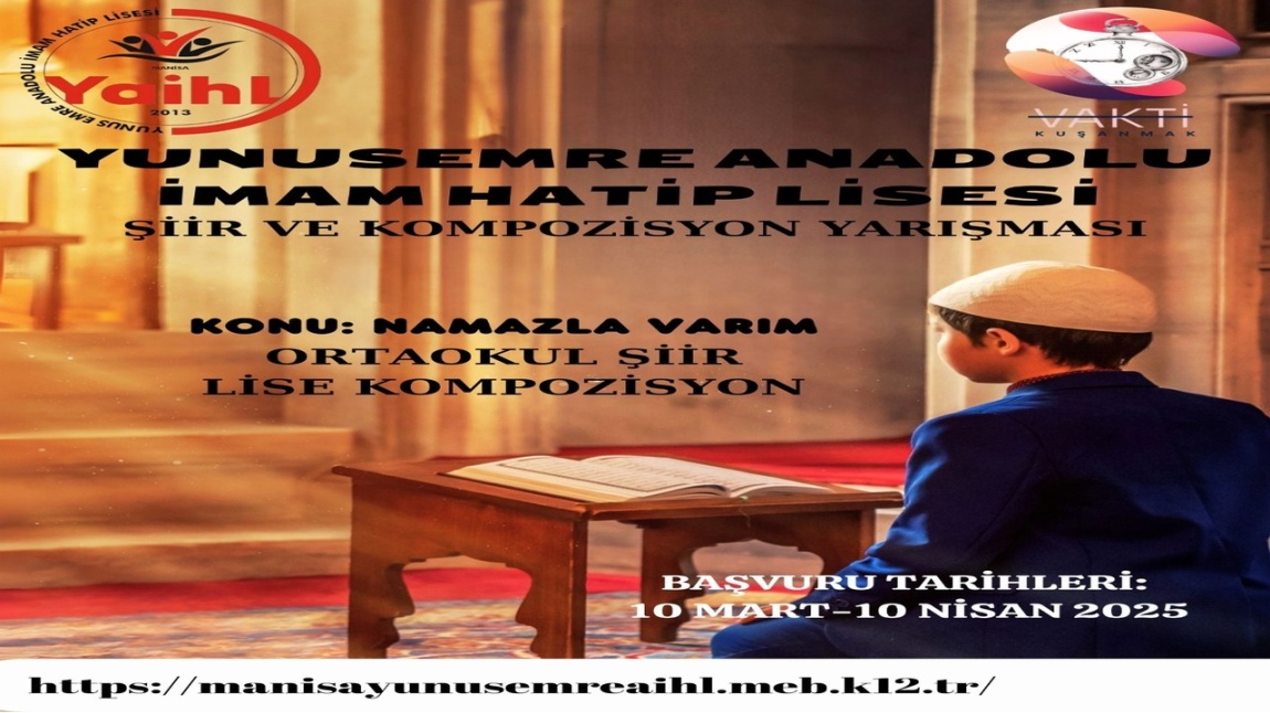 NAMAZLA VARIM KOMPOZİSYON VE ŞİİR YARIŞMASI